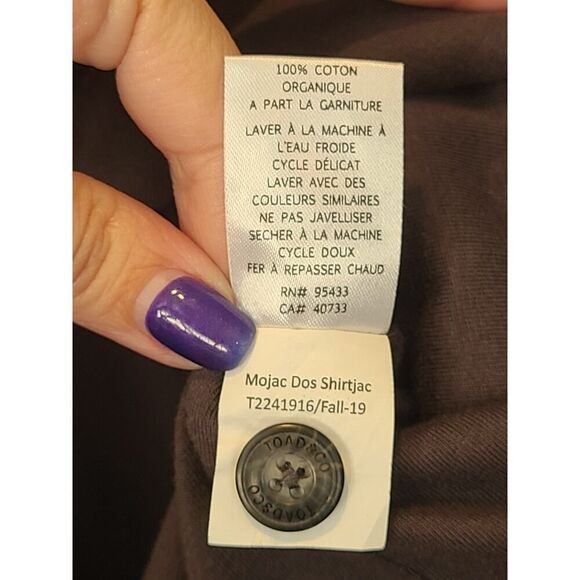 Toad&Co Shirt Mens Striped Flannel Mojac Dos Shirtjac Shacket Snap Front | M EUC - Picture 12 of 14